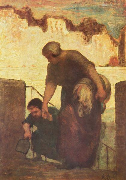 Die Wascherin, Honore Daumier
